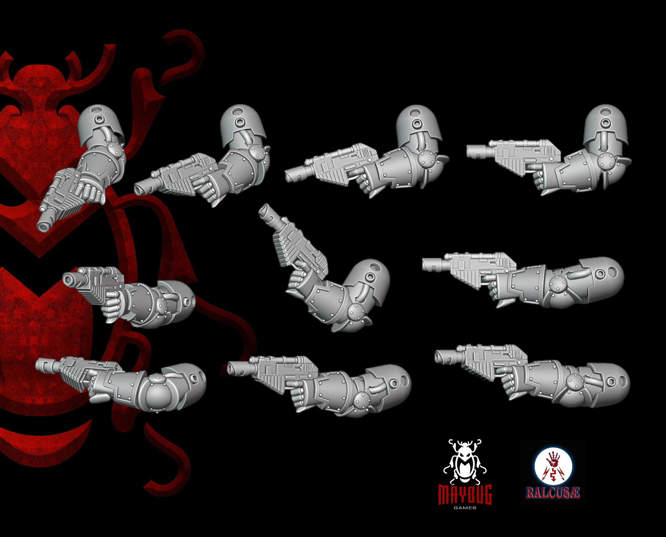 Heresy bits, M3 Lasgun Pistol Arms