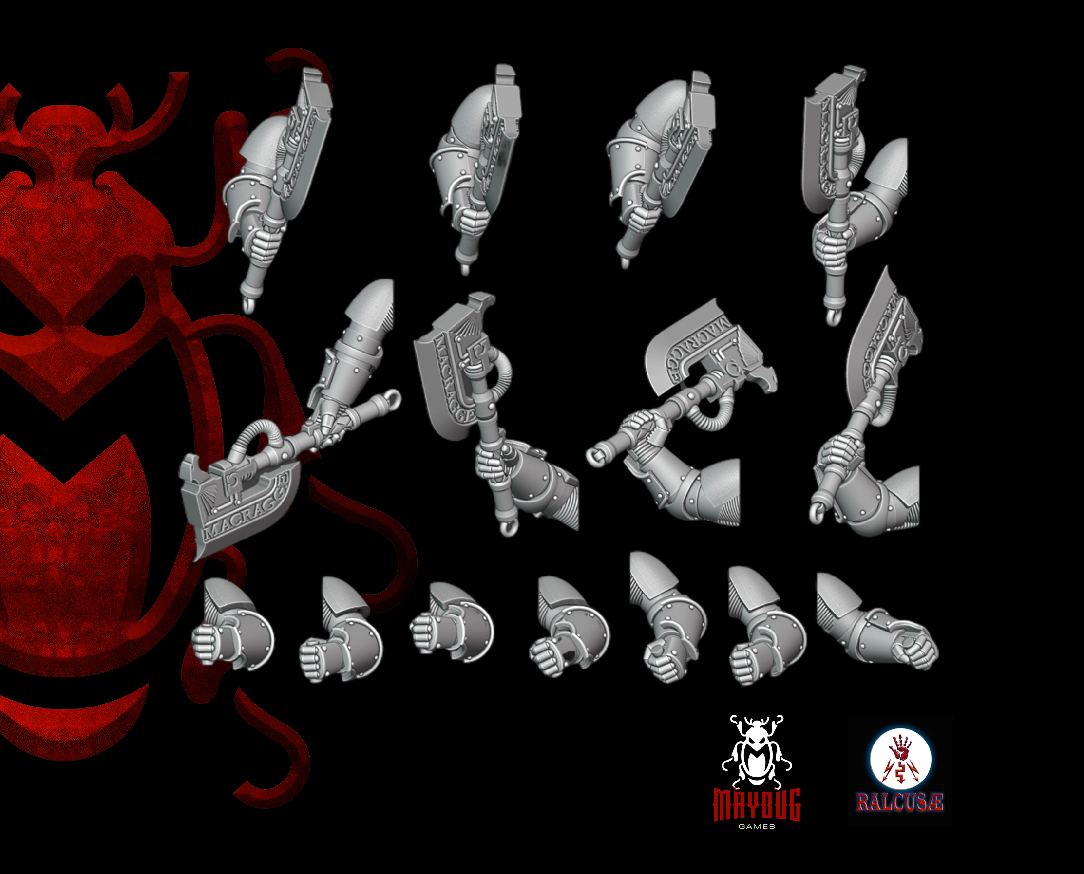 Heresy bits, M3 Shieldmans Axe Arms