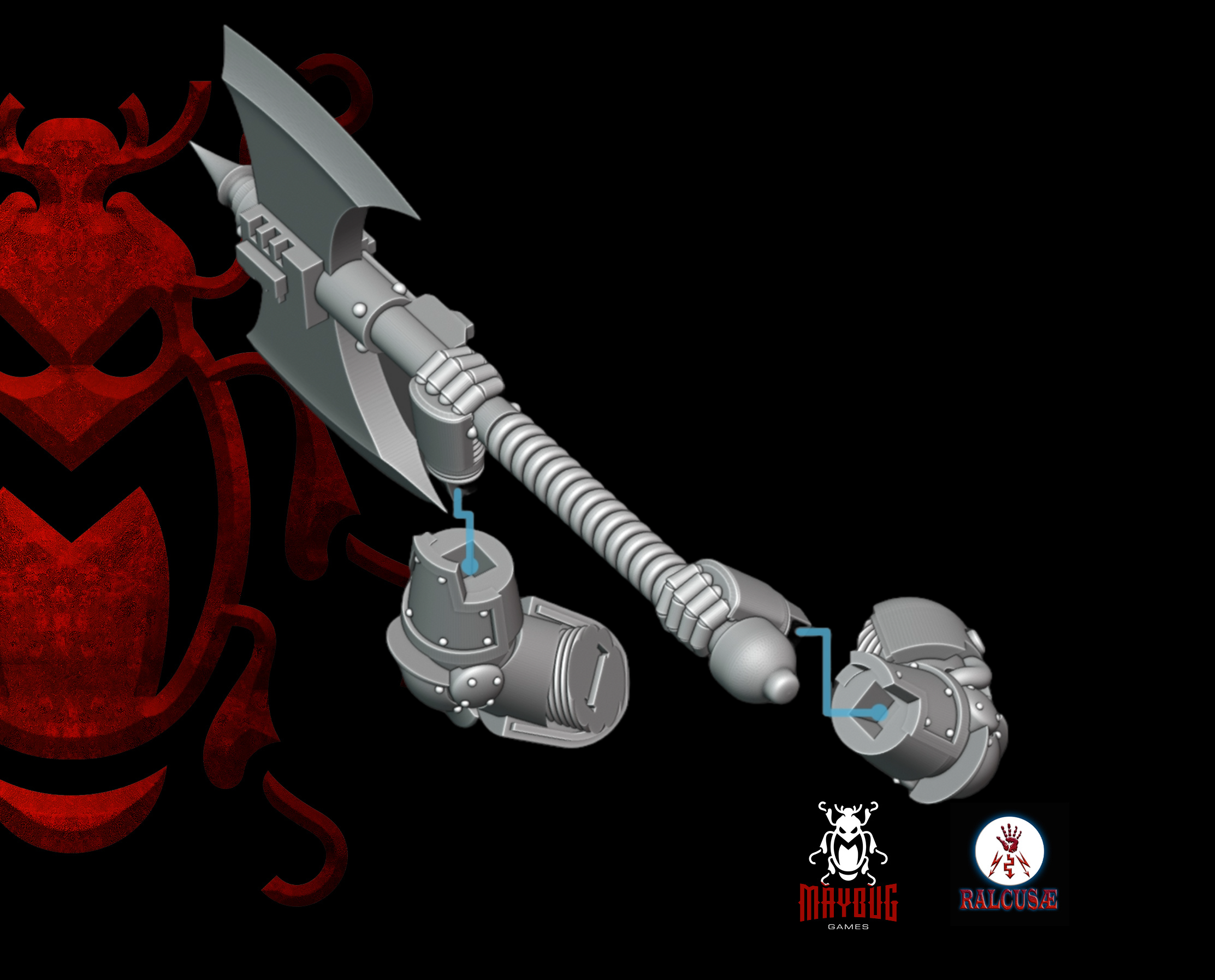 M3 Heavy Power Axe Arms