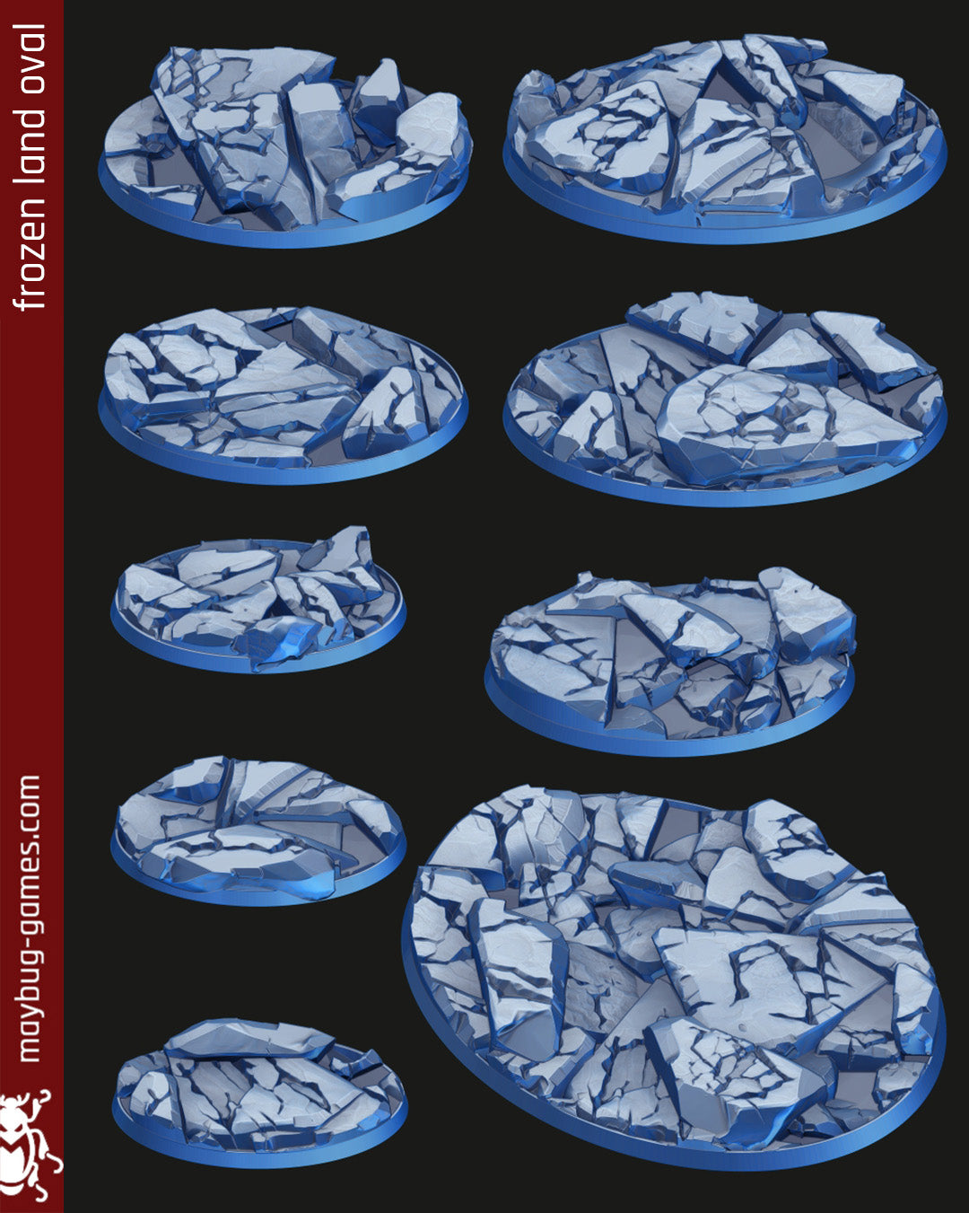 base Frozen Land A oval