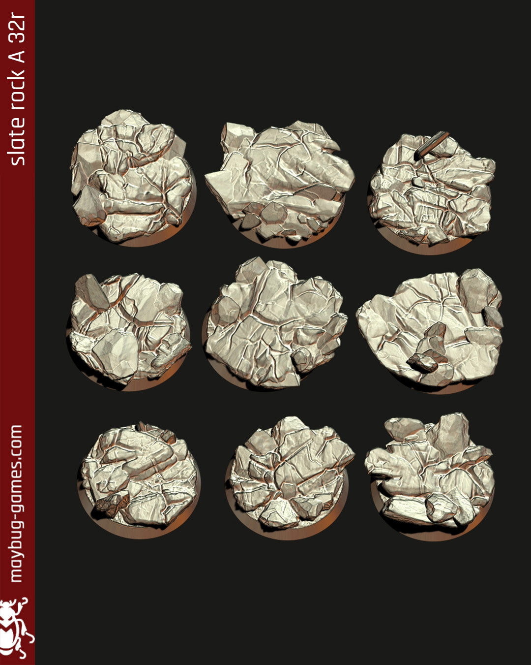 base Slate Rock A round