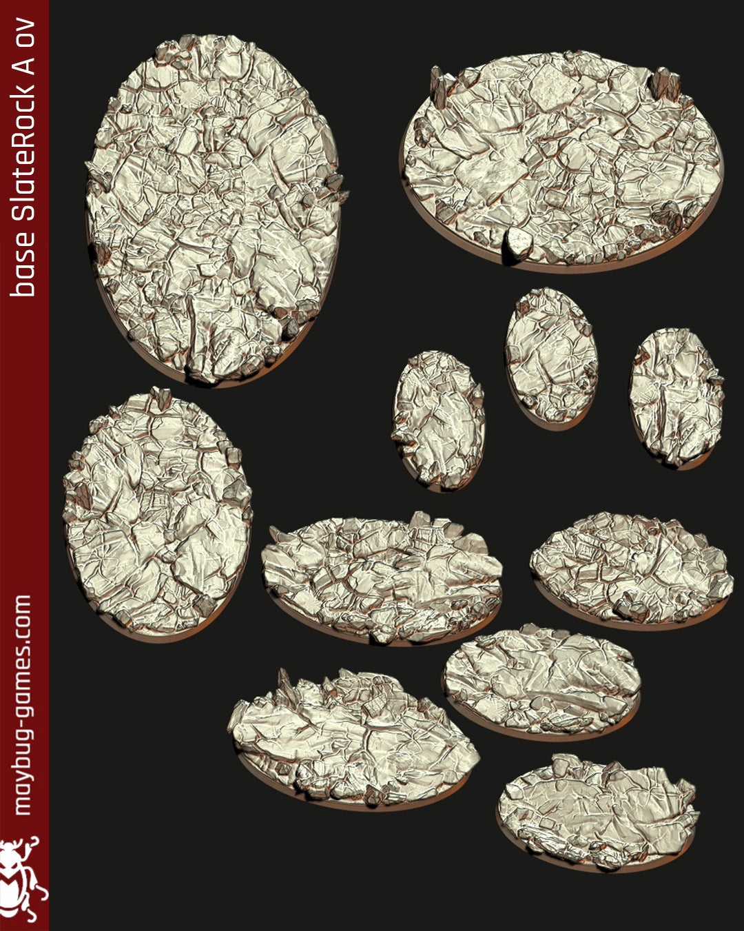 base Slate Rock A oval
