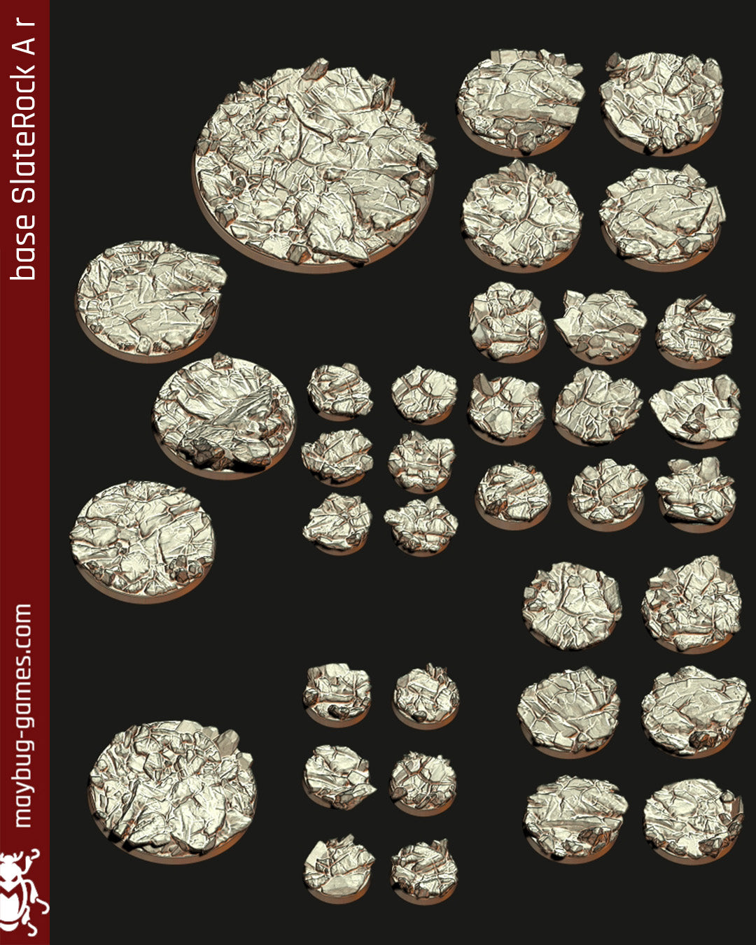 base Slate Rock A round