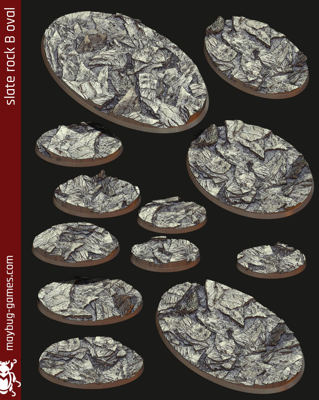 base Slate Rock B oval