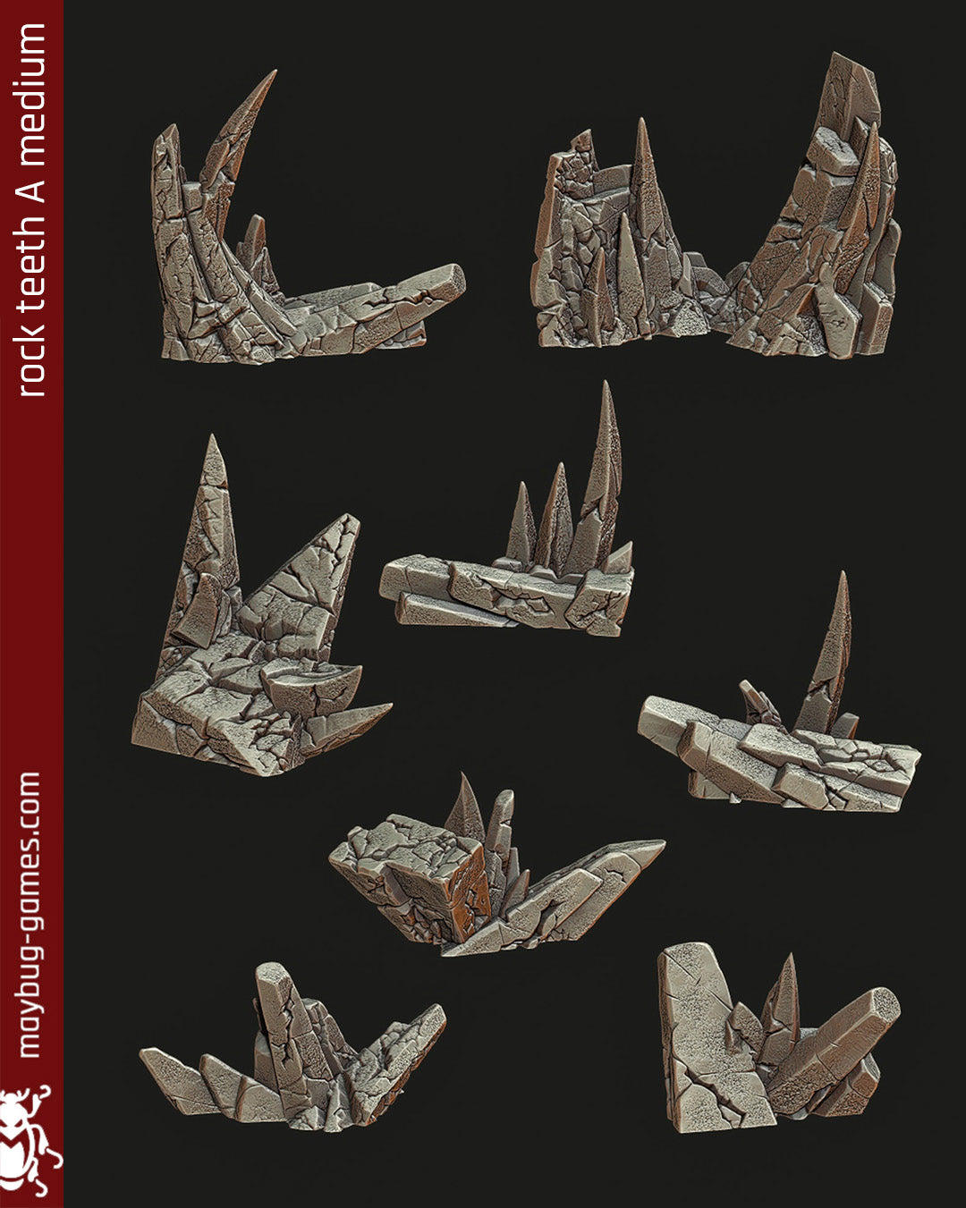 bits Ash Realm A rock teeth A medium bits