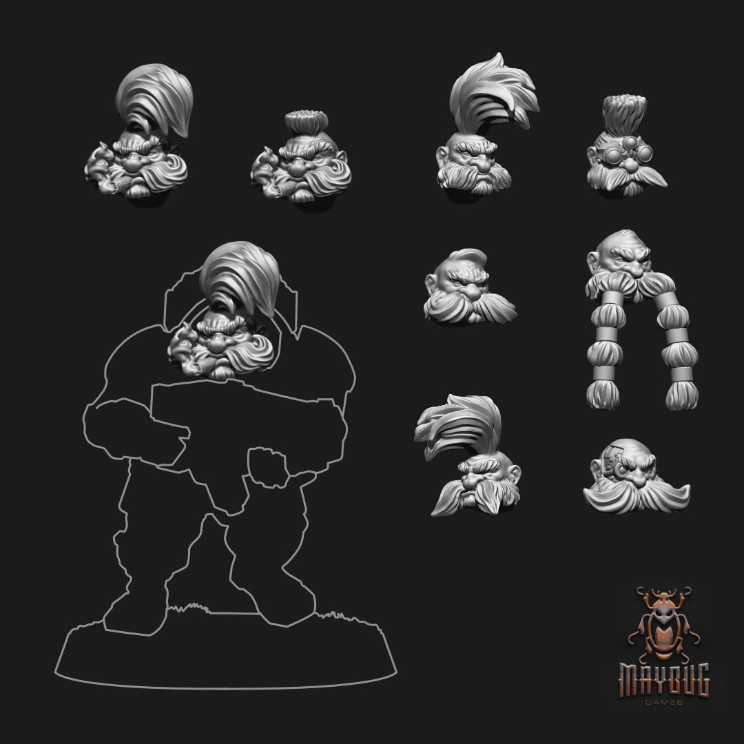 Dwarf brethren, heads A