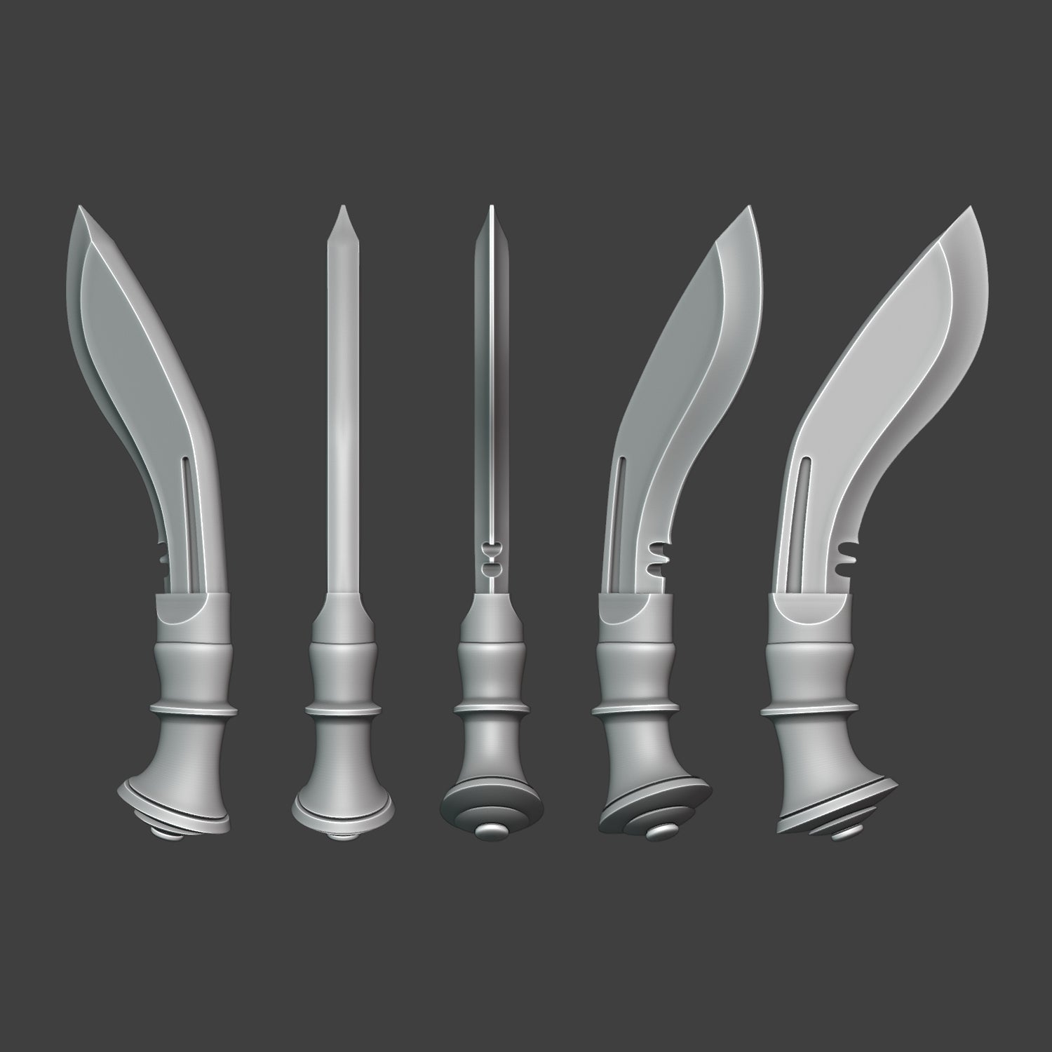 Heresy bits, M3 Gurkha knife hands