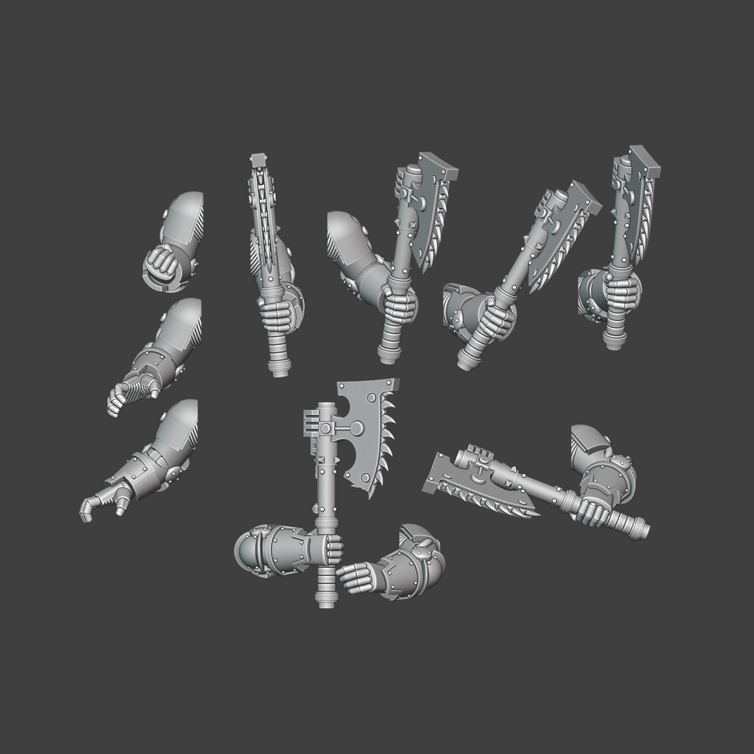 Heresy bits, M3 Chainaxes Arms