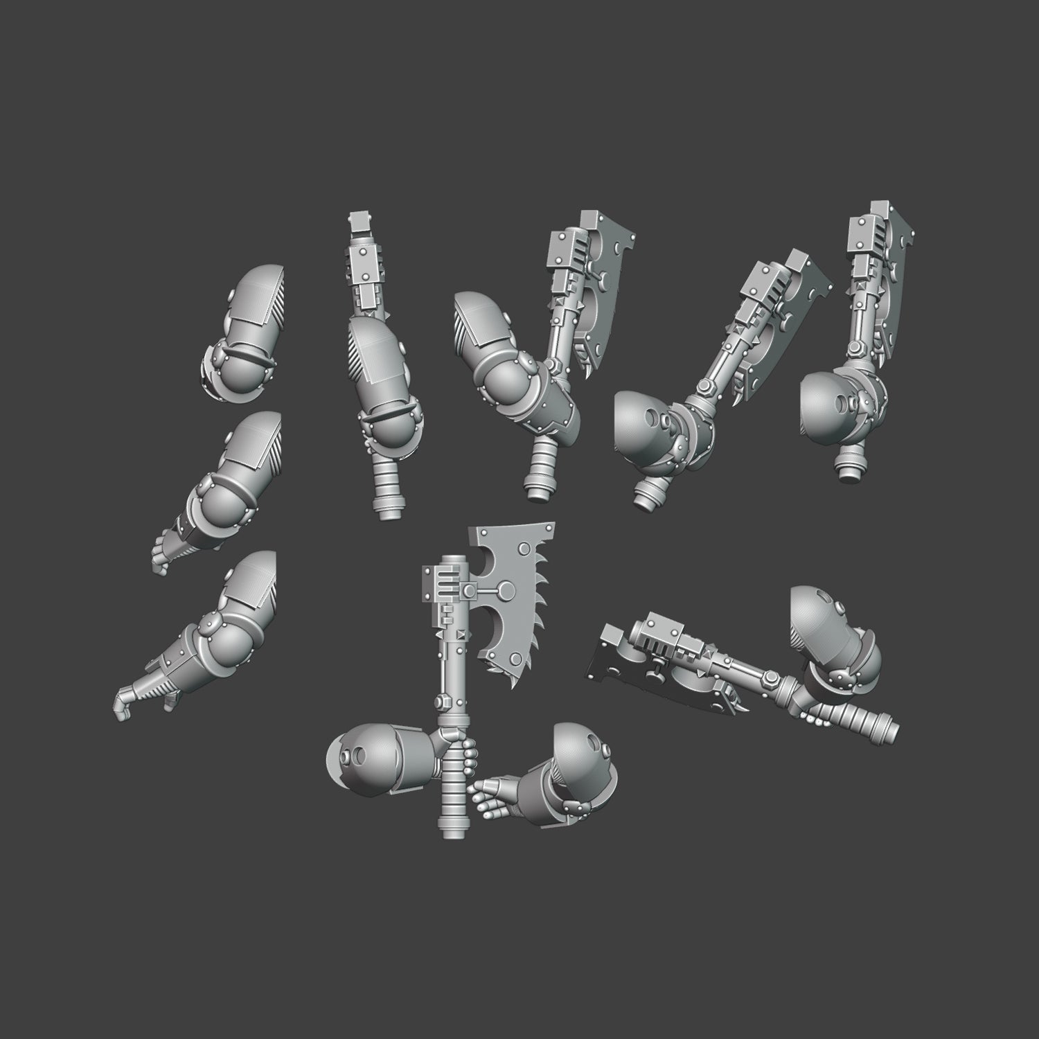Heresy bits, M3 Chainaxes Arms