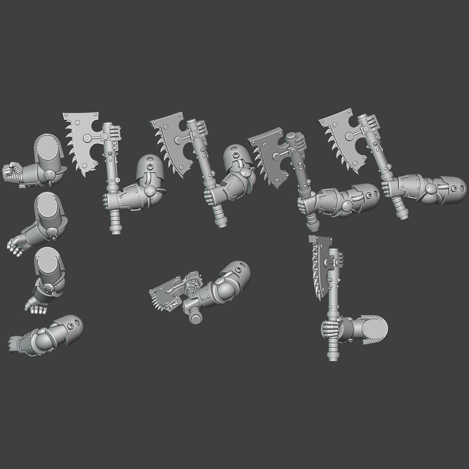 Heresy bits, M3 Chainaxes Arms