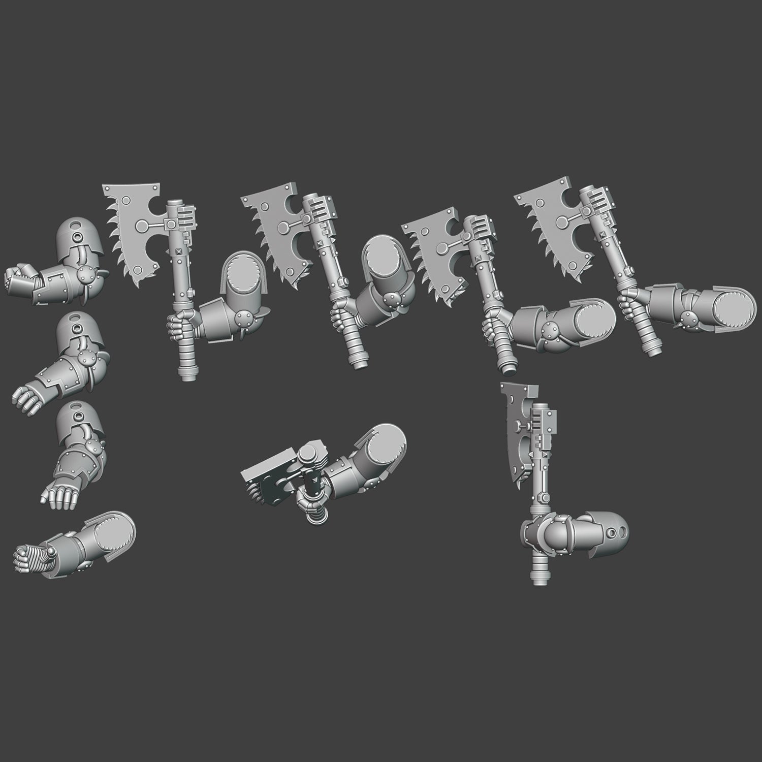 Heresy bits, M3 Chainaxes Arms