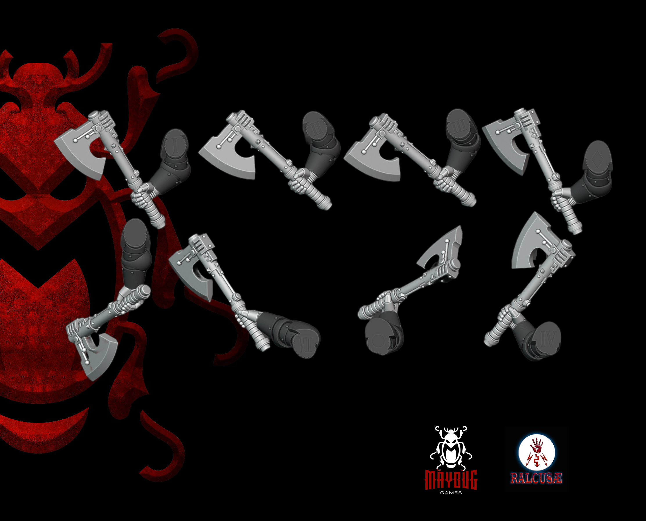 Heresy bits, M3 Shieldmans Axe - Add on