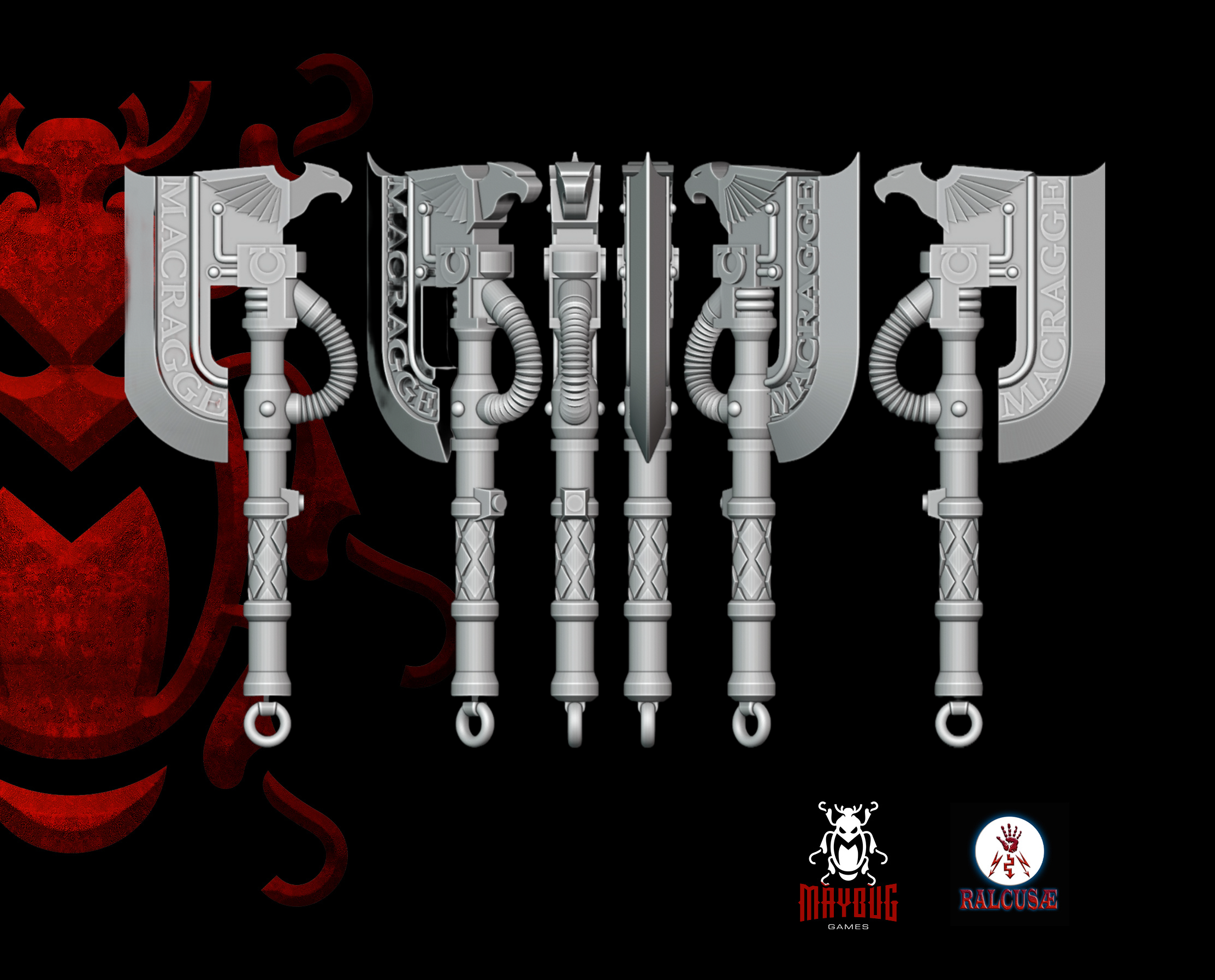 Heresy bits, M3 Shieldmans Axe Arms