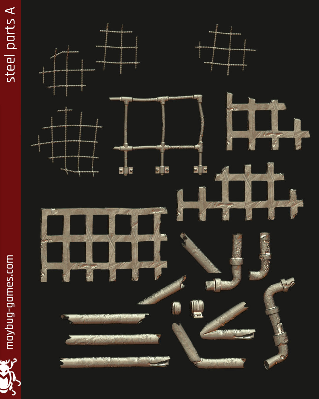 bits Urban Wasteland Steel Parts A bits
