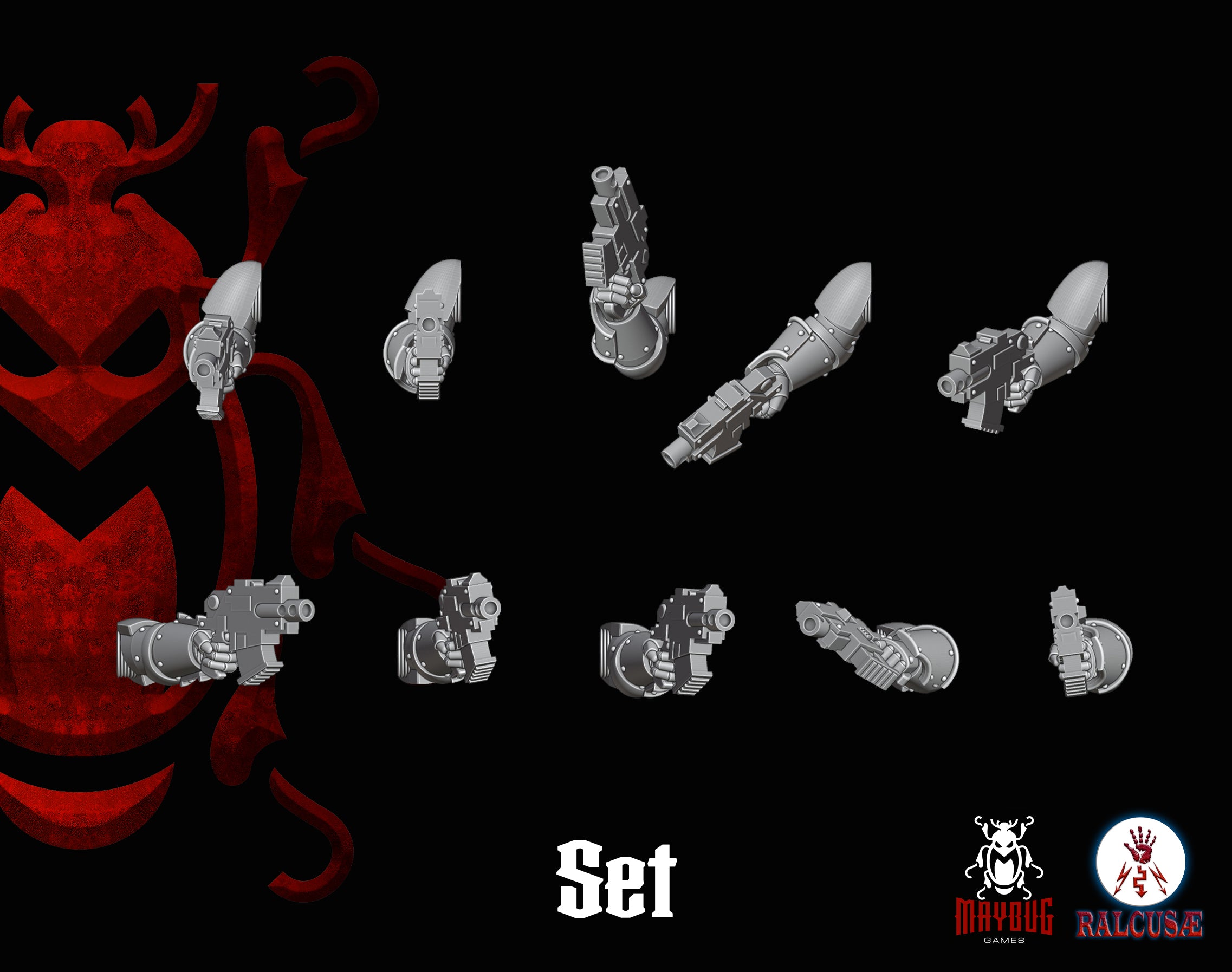 Heresy bits, M3 rivet pistols